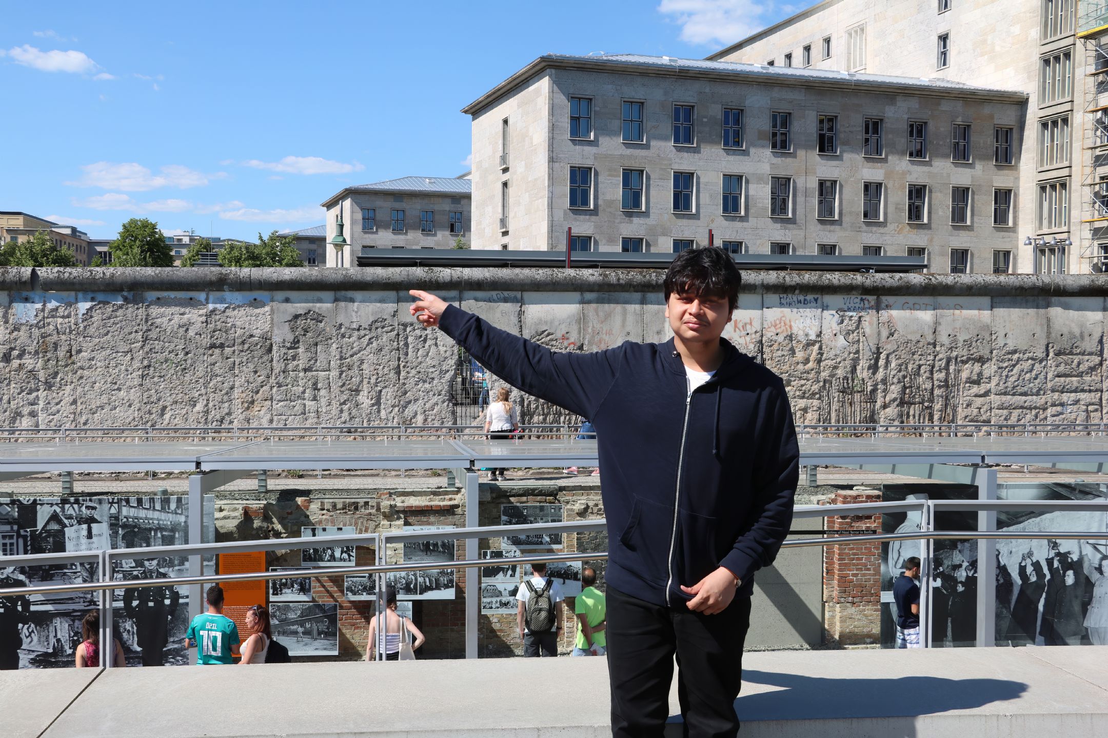 Abhigyan Guha in front of Berlin Wall, Germany.